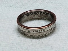OLYMPIC, WA. – Size 9 State Quarter Coin Ring