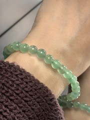 Special Price！Unique Pick ！6.4mm Green Aventurine Bracelet