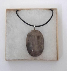Petoskey Stone Pendant Necklace-Handmade, on 18/20″ adjustable Necklace