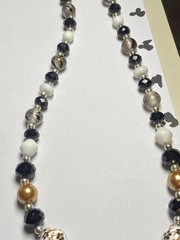 Artisan Handcrafted Art Deco Lampwork Glass Jewelry Amber fromChaos Necklace #9