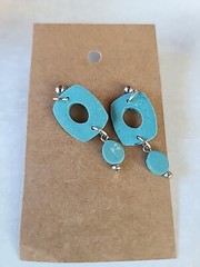 Polymer Clay Dangling Pierced Earrings New
