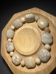 HIGH GRADE NATURAL CORAL FOSSIL Rare Fossil Stone BRACELET / VARIOUS FLOWERS