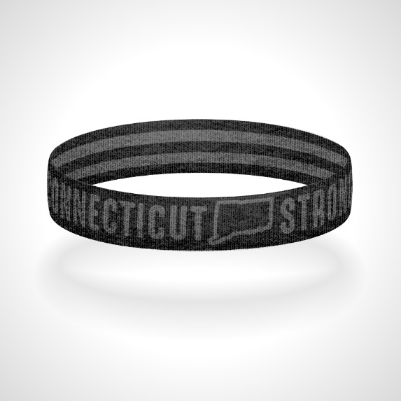Reversible Connecticut Strong Wristband Bracelet Multiple Colors Available