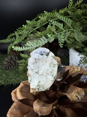 garden quartz epidote Ring Jewelry, Unique handmade crystal ring，Adjustable Ring