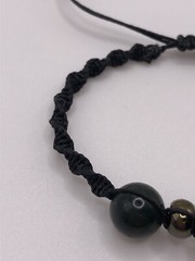 Handmade Macrame Spiral Knot, Adjustable Bracelet with Fancy Jasper Gemstones