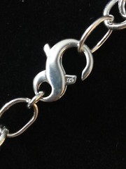 .925 Solid Silver Mens Biker Spine Rope Link Chain 12 Inches 60.1 Grams New