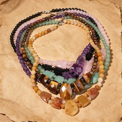 Lumina Pietra Natural Stone Necklace | Handmade Collection Free Shipping