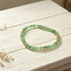 Natural Aventurine 4mm Beaded Crystal Healing Reiki Stretch Handmade Bracelet