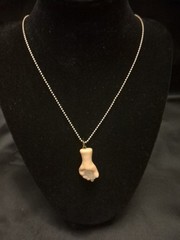 Handmade Good Luck Hand Pendant With Crystal