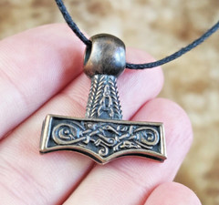 Sejero Thor’s Hammer, Denmark Mjolnir Replica, Medieval Viking Pagan Jewelry