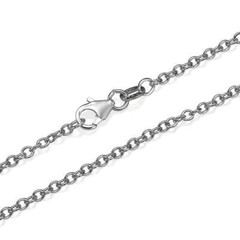 Rolo Link Chain In 14k White Gold 2.3mm 16-24″ Israeli Jewelry