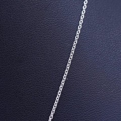 18” 1mm, vintage sterling silver 925 circle chain necklace