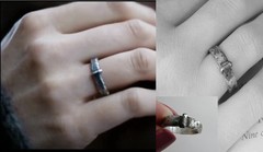 Blade & Bow – Outlander Wedding ring – Sporran Key Band – Solid Sterling replica