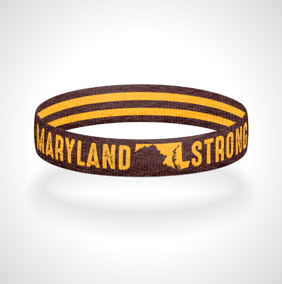 Maryland Strong Reversible Wristband Bracelet Multiple Colors Available