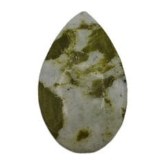 Highland Marble Stone White Green Pendant Drilled