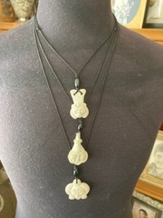 Very Cool Hipster Group of Artisan Made Ceramic Necklaces From Film Collection