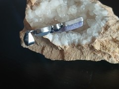 ARTISAN sterling silver amethyst & rose quartz pendant