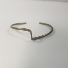 Brass Twist Cuff Bracelet Modernist Southwestern