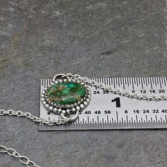 Sonoran Gold Turquoise Bracelet Sterling Silver Southwestern Dainty Stackable