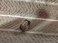 Oklahoma Handcrafted Washington Quarters coin ring, size 7 2008 Clad