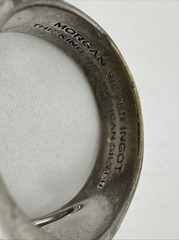 Bradford Exchange Morgan Silver Ingot»The King of American Silver» Sz 14 Ring
