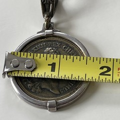 French Kande Louis XIV Coin Medallion Pendant Only