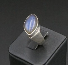 Hand-made Sterling Silver Bezel Set Marquise Labradorite