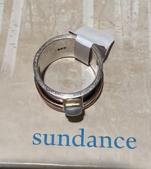 NWT Sundance Catalog Silver Moonstone Spinner “Dancing By The Moon” Ring Size 9