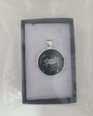 Black Spider Halloween Necklace