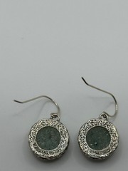 Or Paz Sterling Silver Roman Glass Dangle Earrings Israel