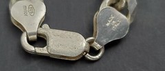 20 inch Milor 925 silver chain with a Mexican 925 Silver mandilion 1 3/4 inch
