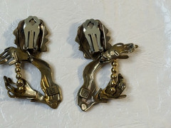 Luna Parc Bronze Earrings VB Veedra Ricky Boscarino Artisan Clip Ons Man Articul