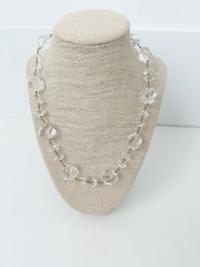 Genuine Crystal & 14k Gold-Filled Clasp & Chain Necklace