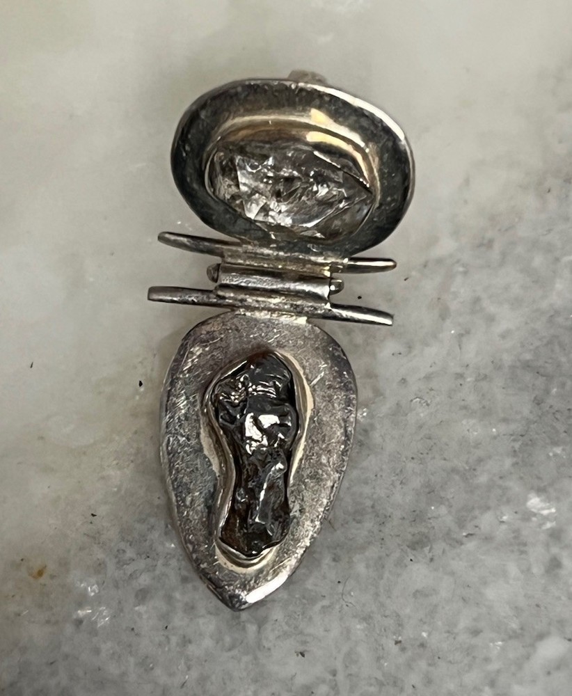 Artisan Meteorite and Sterling Pendant