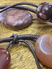 Artisan Red Jasper & Mixed Gemstone Jewelry Lot Of 3. 2 Necklaces& 1 Bracelet