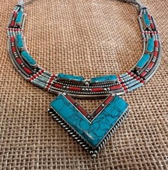 Handcrafted in Nepal Unique Artisan Necklace