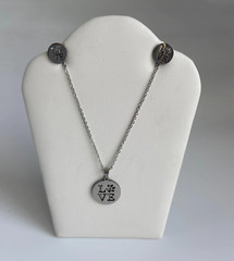 Love Paw Print Bundle – Necklace and Earrings – Artisan Jewelry Set
