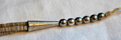 Southwestern Blue Turquoise Heishi 3 Strand Silver Necklace