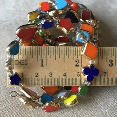 SK Artisan Wrap Bracelet Vintage Glass Beads