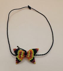 Multicolor Butterfly Woven Anklet Meacramé