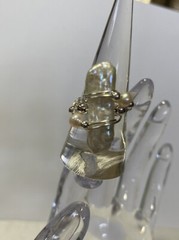 Handmade White Freshwater Stick Pearl Ring In Sterling Silver Size 7 3/4