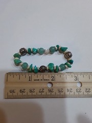 Handmade beaded bracelet- elastic thread- see 2nd picture for size SKU#04