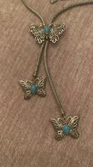 Samuel B Artisan Jewelry Set From Bali Hand Crafted 925 Turquoise Butterfly