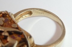 Moonstone Sterling Silver 925 Ring Beroni Designs Artisan Statement Gold Plated