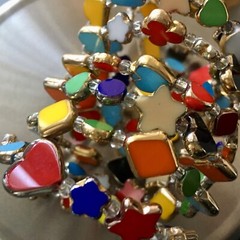 SK Artisan Wrap Bracelet Vintage Glass Beads