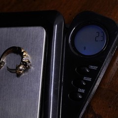 SINGLE EARRING 0.5″, Vintage sterling silver loop fashion hoop sapphire diamond