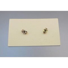 Vintage Pure Fabrication Silver Sun Design Post Earrings Handmade England