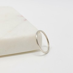 10k Solid Gold 1.3mm Stackable Ring, Simple Gold Ring, Yellow White Rose Rings