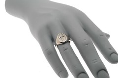 Christian Signet Ring handcrafted in Solid Ster Silver