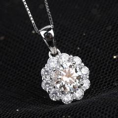 2.20 Ct Certified White Diamond Solitaire Pendant, Wedding Gift- Tariffs FREE